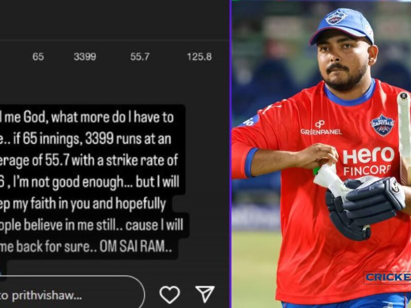 Prithvi Shaw Reacts After Being Dropped from Mumbai's Vijay Hazare Trophy Squad