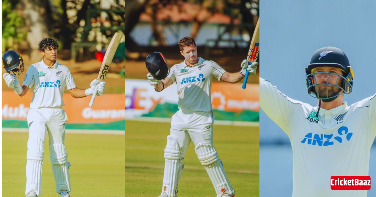 Conway, Nicholls और Ravindra की शतकों की बौछार से New Zealand ने बनाया 476 रनों का भारी गेंदबाज़ी लीड!